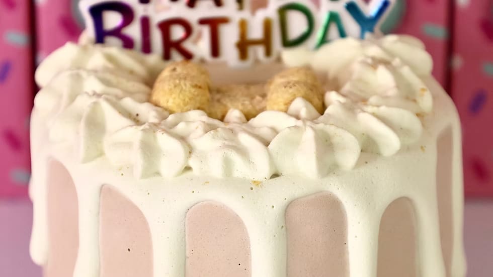 Dog Cakes | Dog Birthday Cakes | 4 Inch Drip Cake